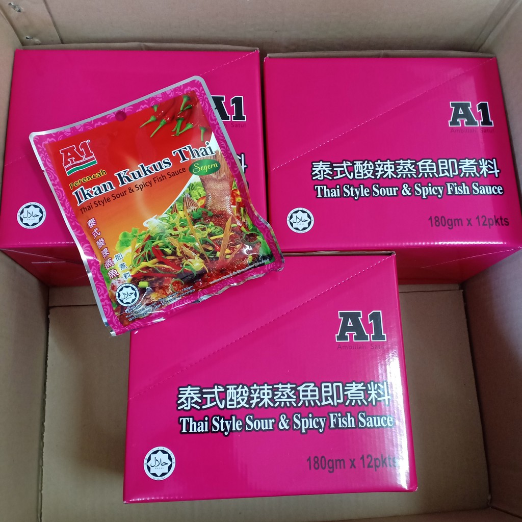 Nước Sốt Cá Hấp Chua Cay Hiệu A1 Malaysia 180gr