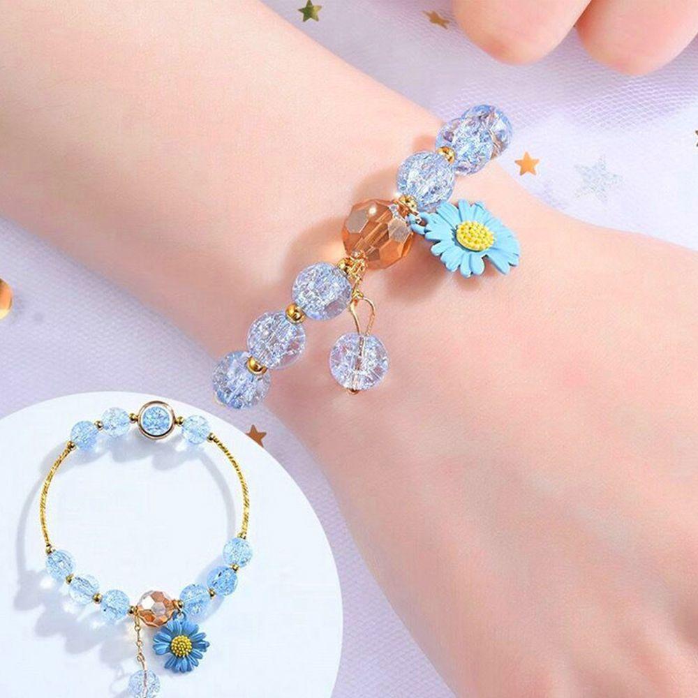 MOCHO Vòng Tay Dây Thừng Xỏ Hạt Tròn Màu Trơn Độc Đáo Cho Nữ