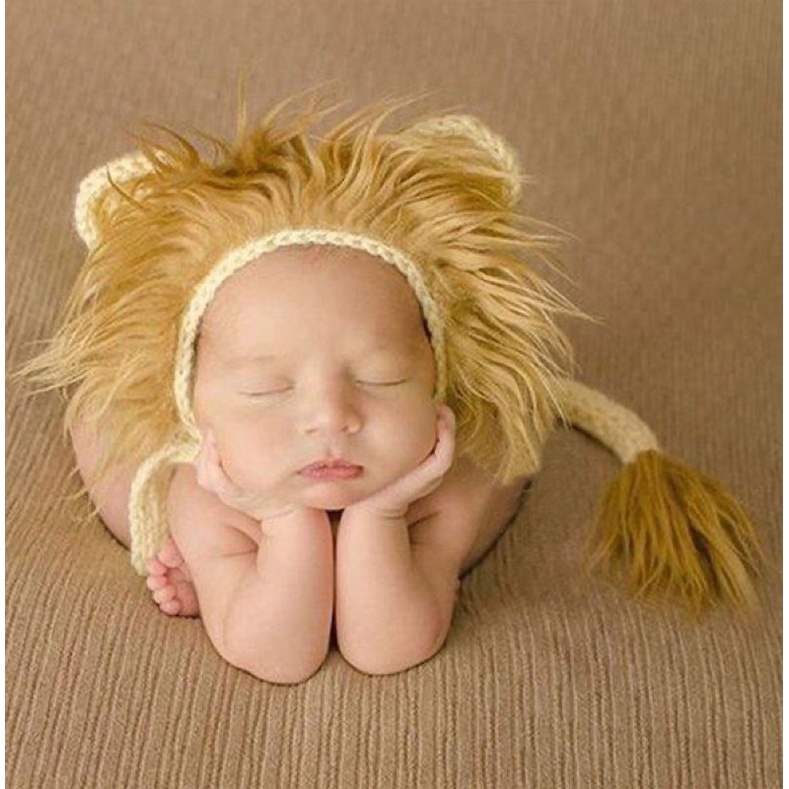 set chụp ảnh newborn sư tử