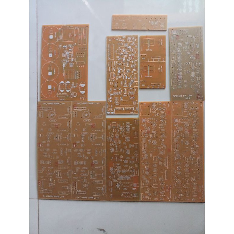 Trọn Bộ 10 PCB Mạch Ampli 203n 12 Còng