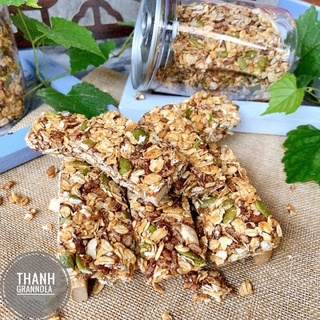 Set bánh mix hạt thanh granola vị mật ong hũ pet 930ml