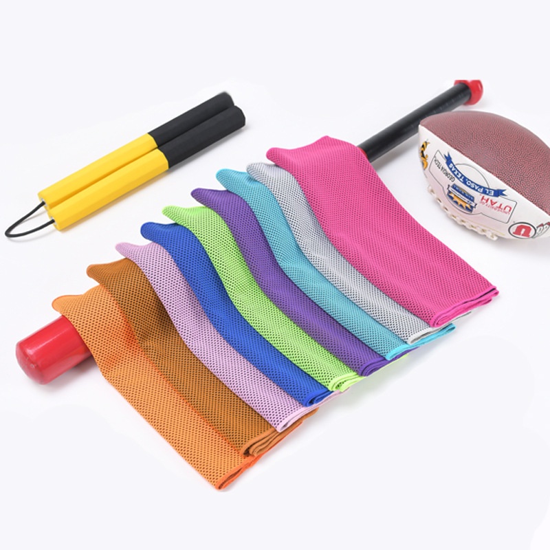 Khăn Polyester Silicon Làm Mát 30 * 80cm 8 Màu Khô Nhanh Thoải Mái Nhỏ Gọn Cho Người Tập Thể Dục Thể Thao Ngoài Trời