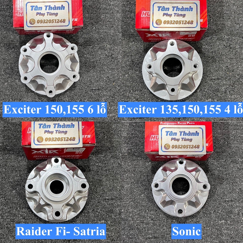 Cùi đĩa CNC X1R chính hãng: Exciter 135,Exciter 150, 155, Raider Fi, Satria, Sonic TanthanhPT