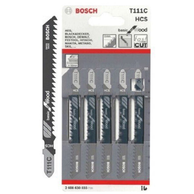 Lưỡi cưa lọng cho gỗ BOSCH T111C ( Thụy Sĩ ) - Hàng chính hãng