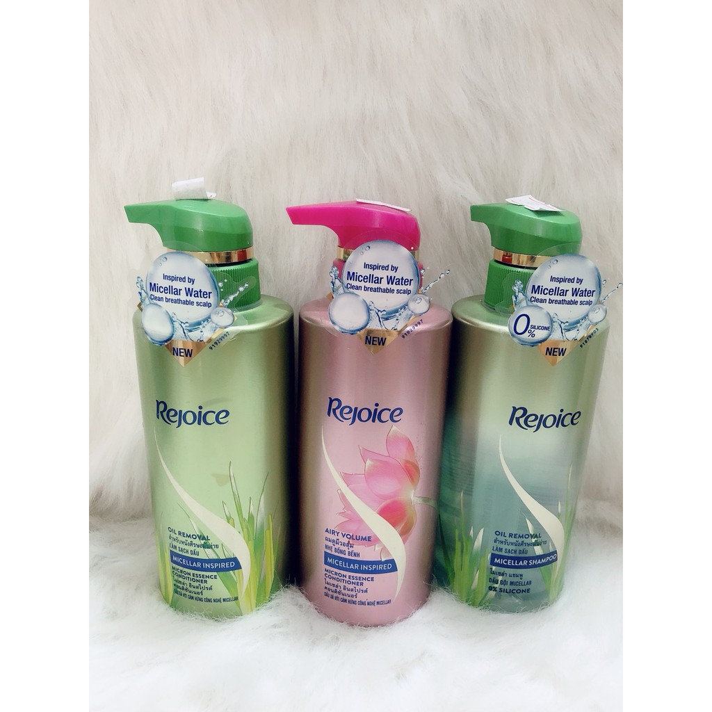 Dầu gội Rejoice Micellar Nhẹ Bồng Bềnh + Dầu Gội Rejoice Micellar Làm Sạch Dầu