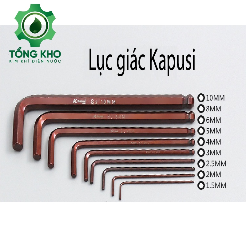 Lục giác lẻ đầu bi Kapusi Nhật nhiều kích cỡ - Tổng kho kim khí điện nước