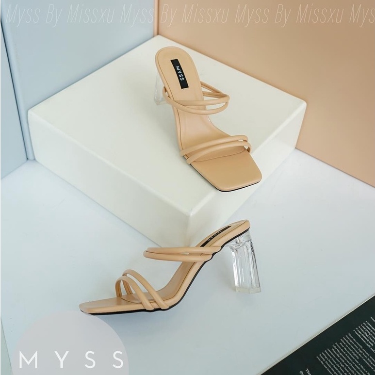 Giày guốc nữ quai mảnh ngang gót trong 7 cm thời trang MYSS - SU142