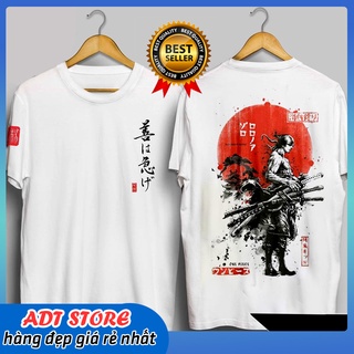 Áo thun roronoa zoro cực độc | áo đảo hải tặc zoro luffy ace one piece chất giá rẻ