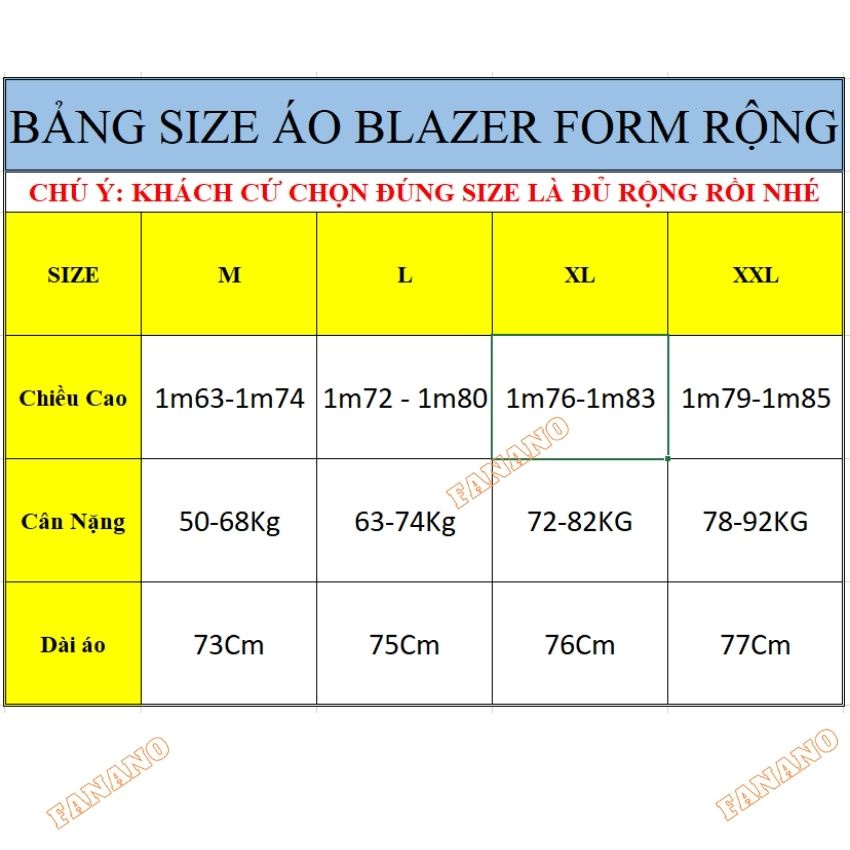 Áo Blazer Nam Dài, Áo Khoác Blazer Form Rộng Fanano Phong Cách Hàn Quốc Ad006 | BigBuy360 - bigbuy360.vn