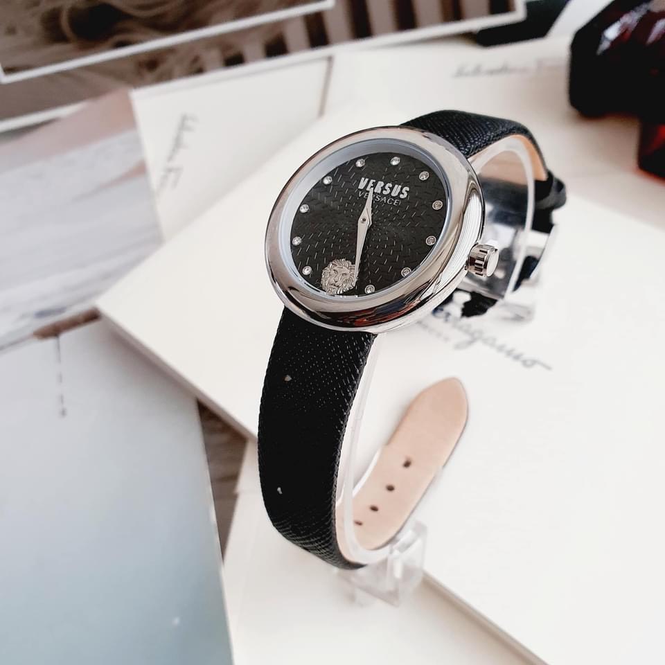 Đồng hồ nữ chính hãng Versus new 2021 - máy quartz pin Nhật Bản- Kính cứng cường lực- Dây da