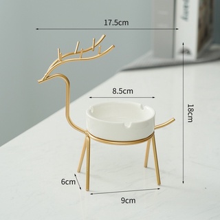 Gạt tàn thuốc lá decor hình con nai