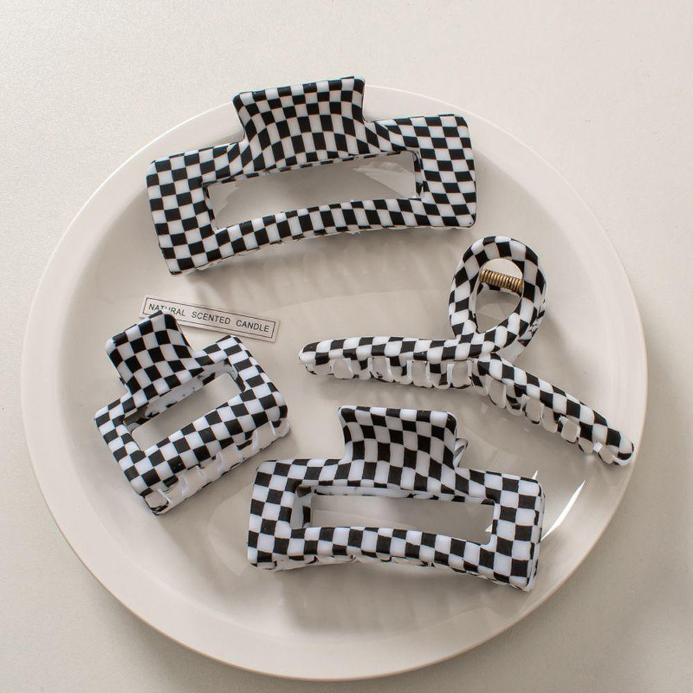 Kẹp Tóc Đuôi Ngựa Họa Tiết Hình Học Phong Cách Mosaic Cho Nữ