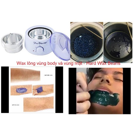 (Tặng sáp và que) Nồi nấu sáp WAX Tẩy Lông- nồi pro 100