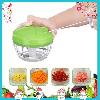 Máy Xay Đa Năng Bằng Tay Say Hành Tỏi Ớt Dụng Cụ Cầm Tay Băm Nhỏ Hoa Rau Củ Quả Mini - { Gia dụng Hà xoăn shop}