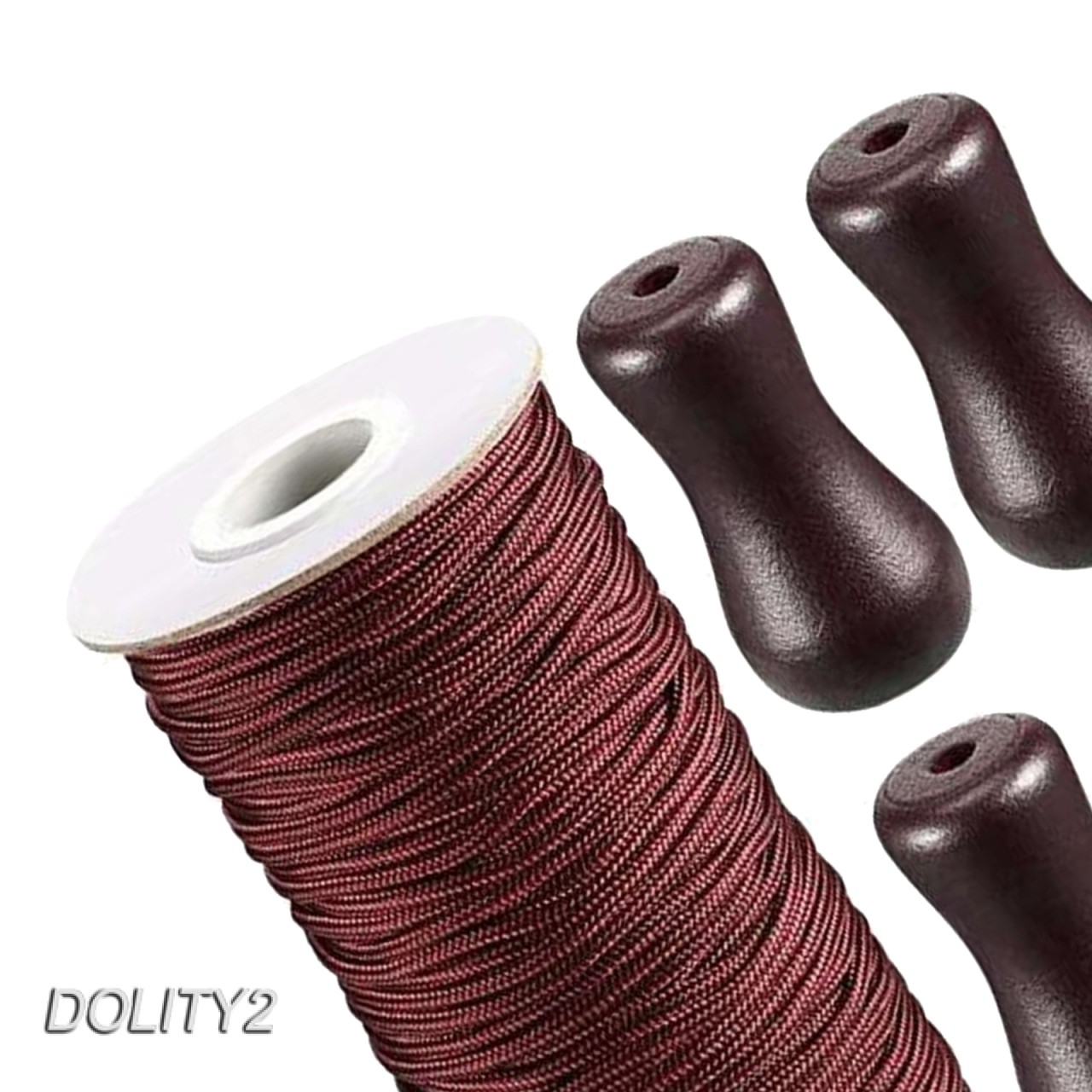 Bộ dây kéo và tay cầm gỗ tiện dụng cho màn che