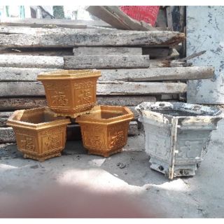 Khuôn đúc chậu cây cảnh nhự ABS rộng 25 cao 20 cm