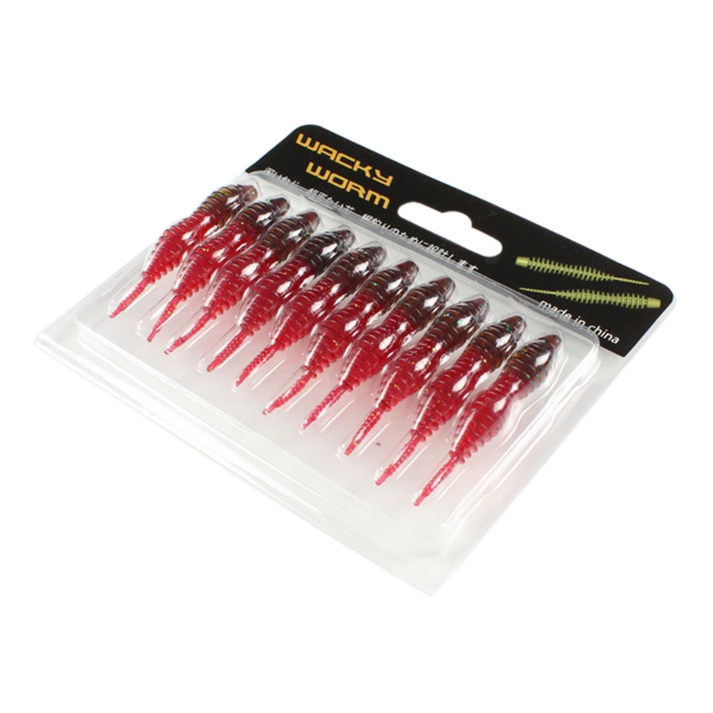 QQ Mồi Giun Giả Câu Cá 5cm Bằng Nhựa Mềm Nhiều Màu Sắc