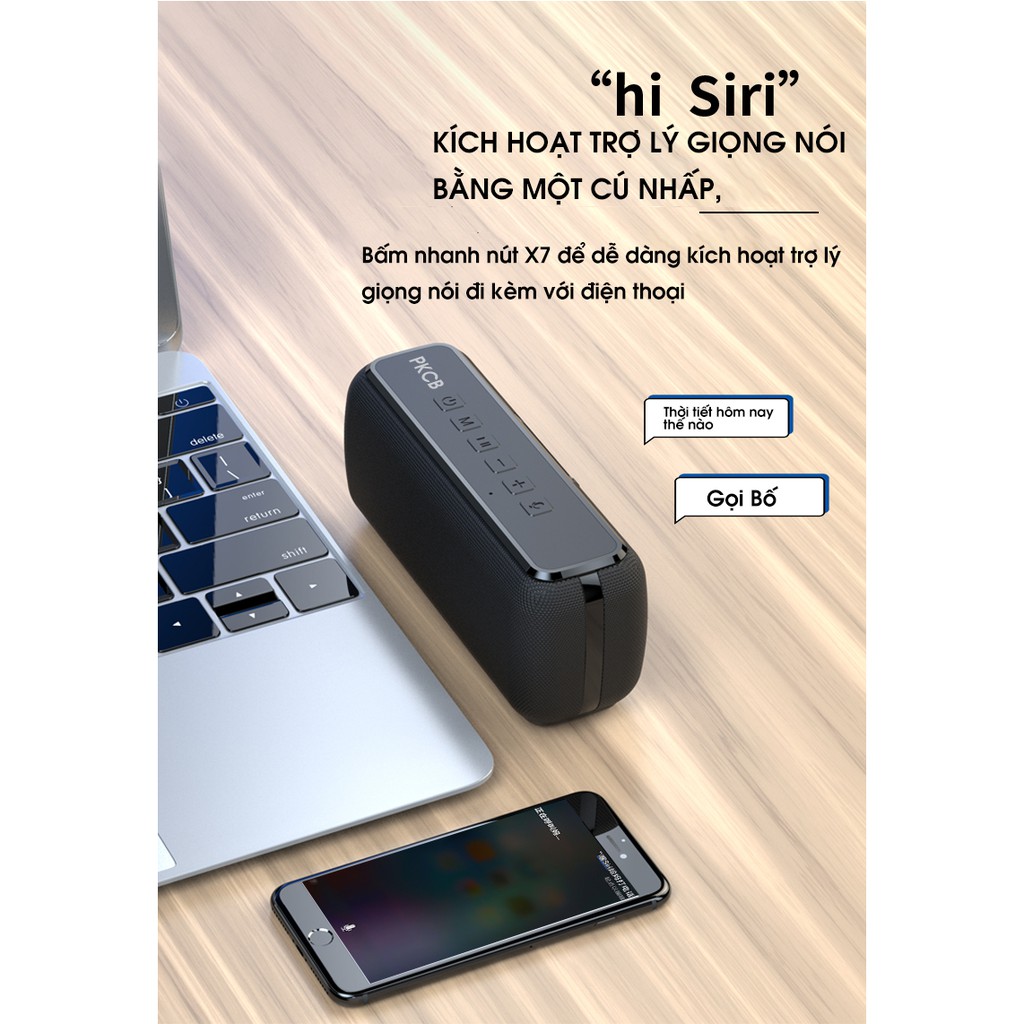 [Mã ELHACE giảm 4% đơn 300K] Loa bluetooth PKCB92 không dây 60W IPX5 sạc nhanh Type C Chip DSP - Hàng chính hãng