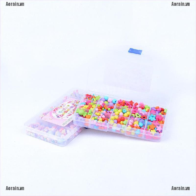 MT 450 Pieces/Set DIY Colorful Beads Bracelet Kids Personalized Jigsaw Puzzle Toys NY