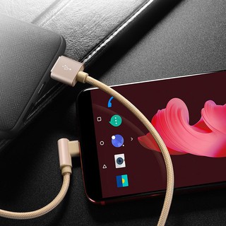 Cáp sạc chữ L Borofone BX26 cổng Micro-USB/Type-C max 2.4A (Màu ngẫu nhiên)-Hãng phân phối