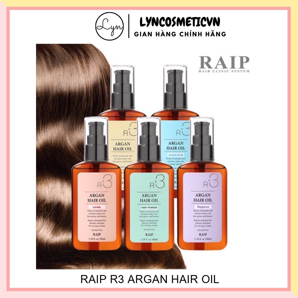 Dầu dưỡng tóc Argan Hair oil R3 Raip
