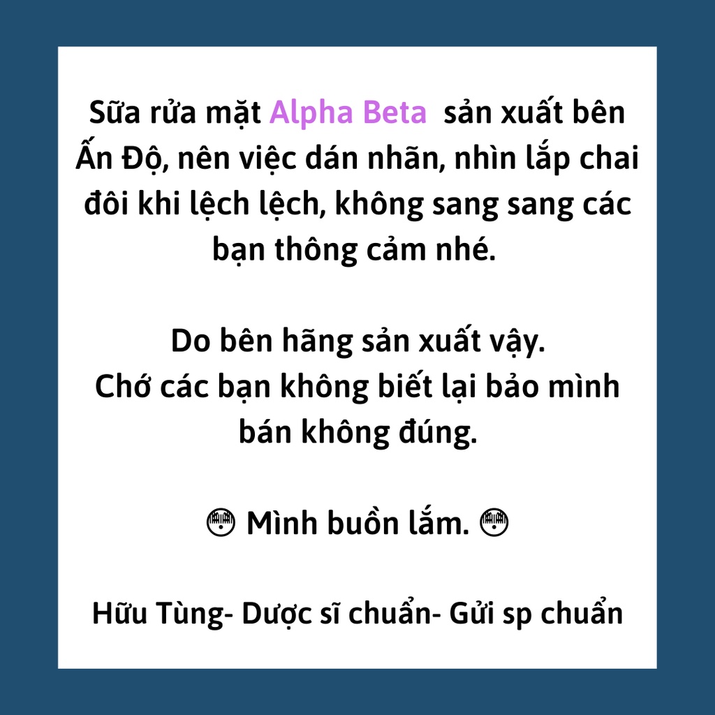 Fixderma FCL Alpha Beta Acne Cleanser Sữa rửa mặt c ho da dầu mụn