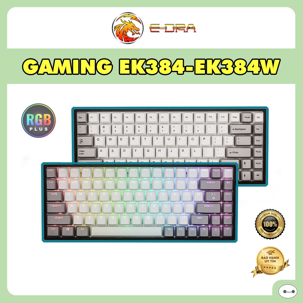 BÀN PHÍM CƠ E-DRA EK384/EK384W LED RGB