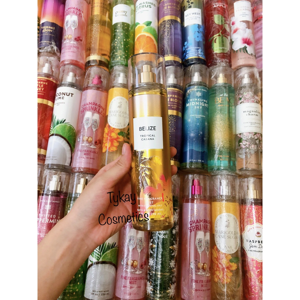 [Bộ sưu tập mới] [Thiết kế mới] Xịt Thơm Toàn Thân Bath And Body Works Belize Tropical Cabana