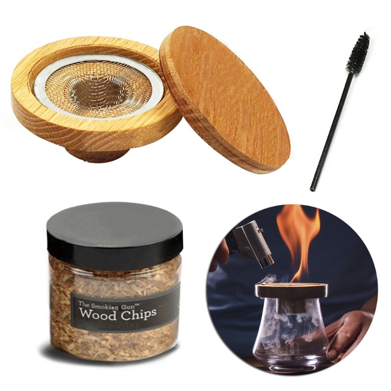 AOTO Cocktail Smokers Smoked Cocktail Kit with Wood Chips Smoke Infuser for Cocktails