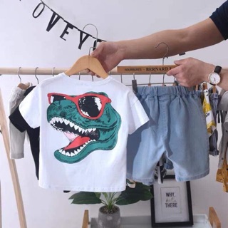 BỘ KHỦNG LONG QUẦN JEAN Rách CHO BÉ TRAI