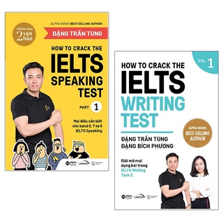 Sách - Combo 2 cuốn How To Crack The IELTS Writing Test Vol.1 + How To Crack The IELTS Speaking Test Part 1 - Alphabooks