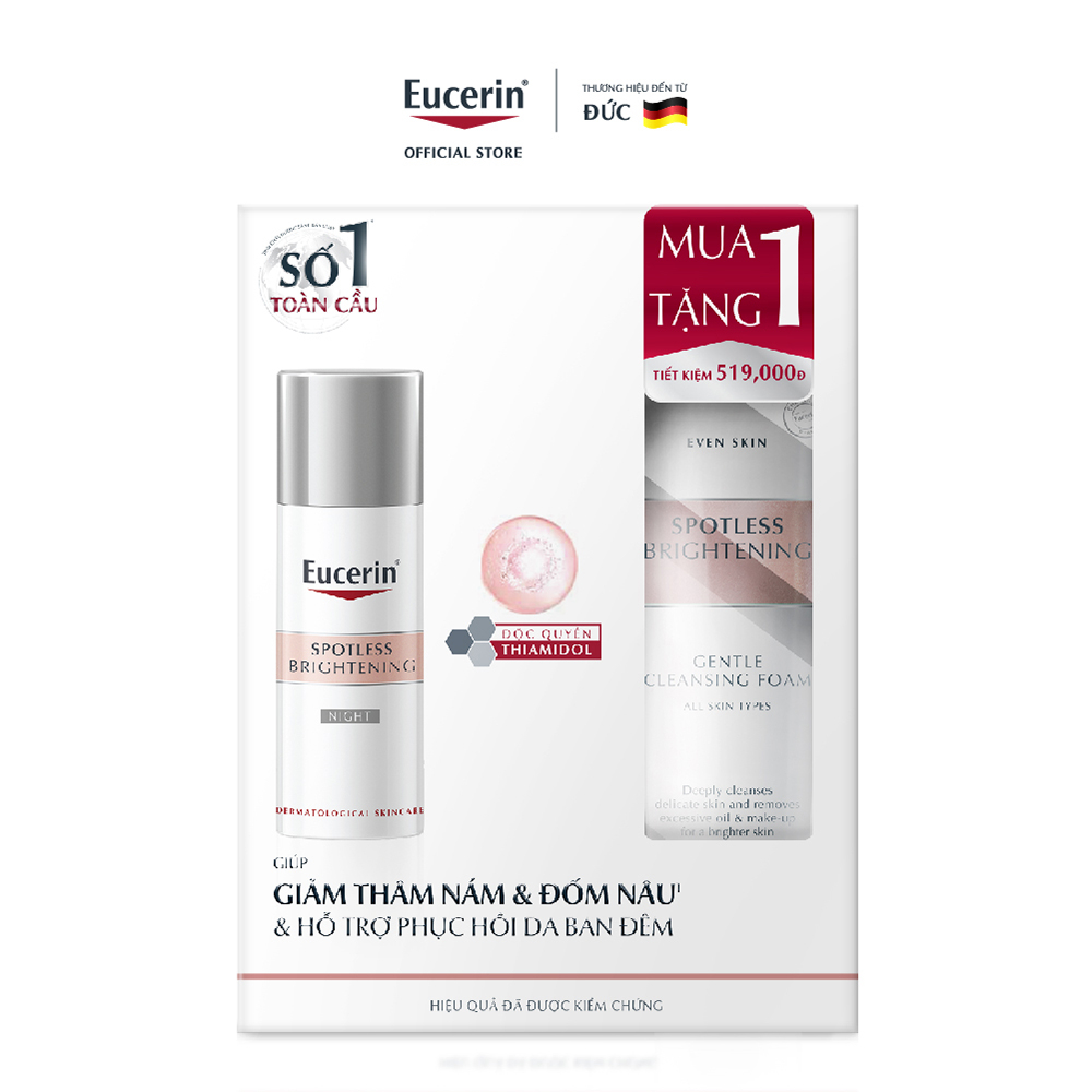 Kem dưỡng đêm giảm thâm nám & sáng da Eucerin Spotless Brightening 50ml