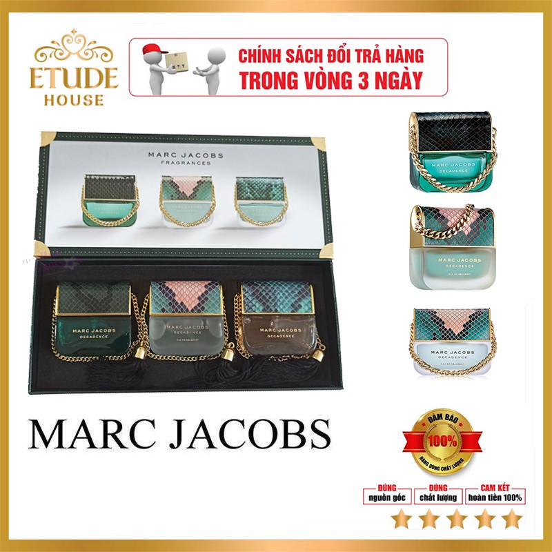 ❤️ chính hãng ❤️  Bộ Nước Hoa Marc Jacob. Bộ 3 chai Hàng hiếm. biểu tượng lấp lánh của sự quyến rũ và sang trọng | Thế Giới Skin Care