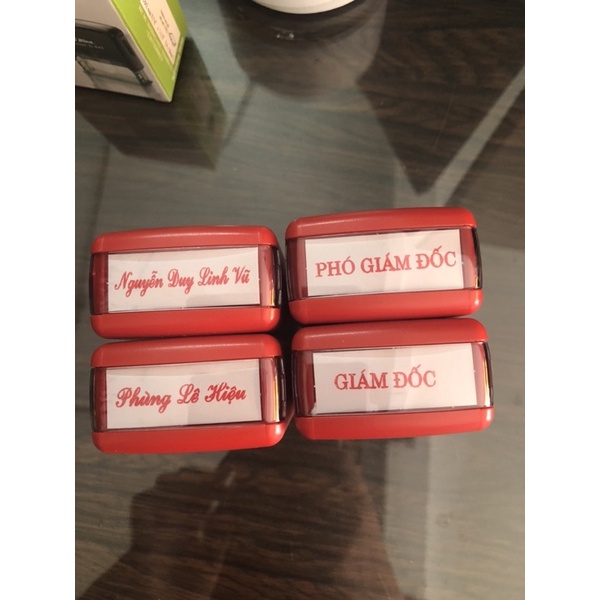 Khắc dấu tên 1 dòng Shiny tốt, giá siêu rẻ khắc siêu đẹp