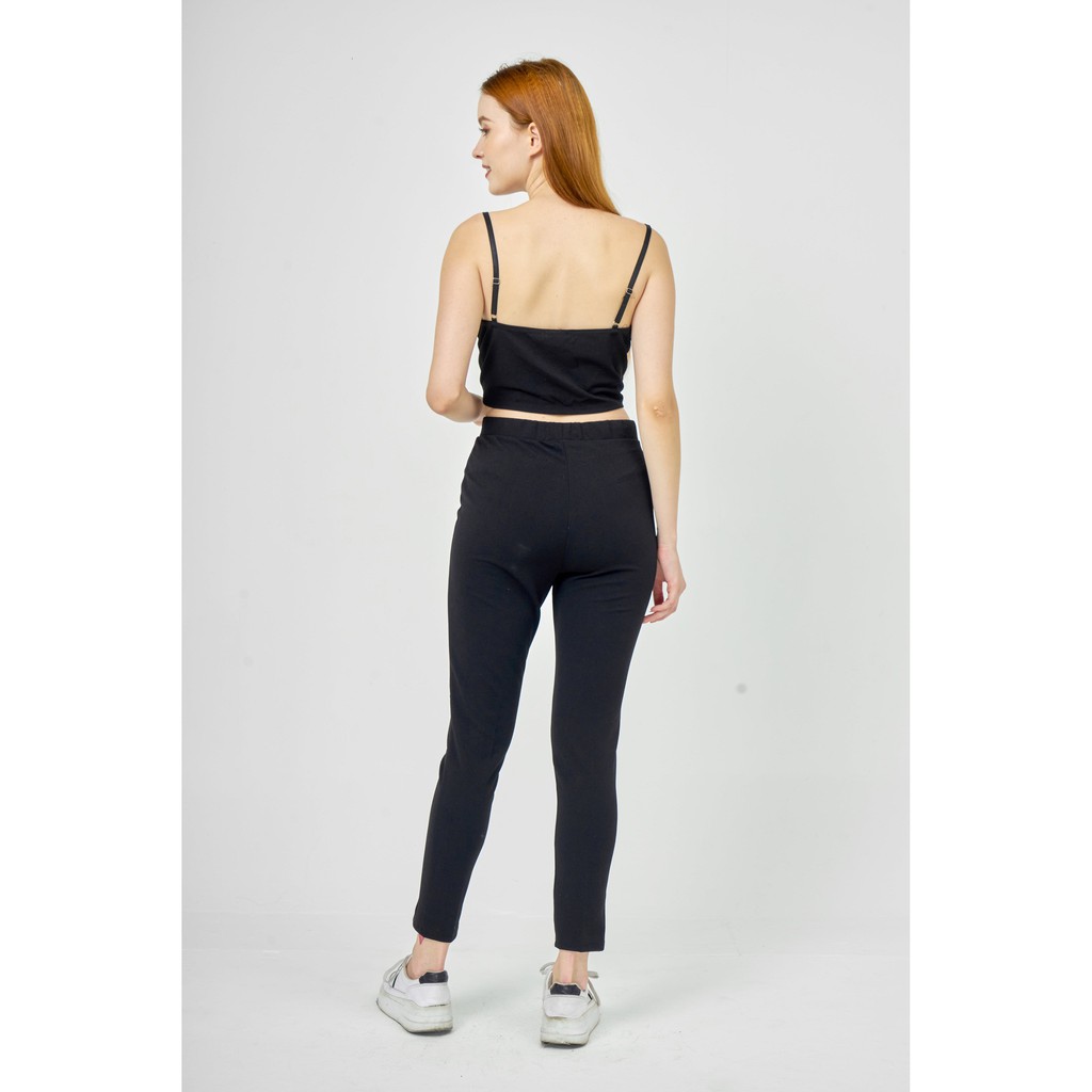set áo croptop quần skinny dáng xinh