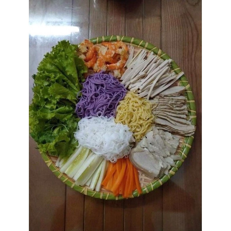 Bún ngũ sắc CAO TUYỀN gồm gấc /ngô/cẩm/lứt đen /lứt đỏ đắc sản Cao Bằng siêu ngon đặc biêt. | BigBuy360 - bigbuy360.vn