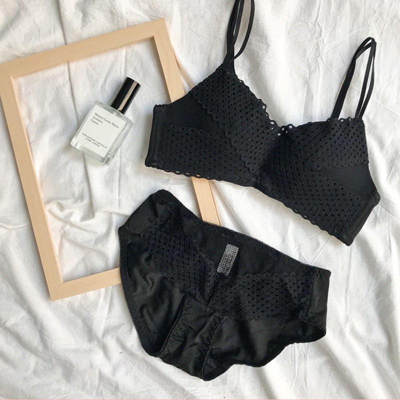 Bộ đồ lót ren đáp chéo Angle's Wing siêu ngọt ngào quyến rũ, áo ngực ren nữ A/R076 | BigBuy360 - bigbuy360.vn