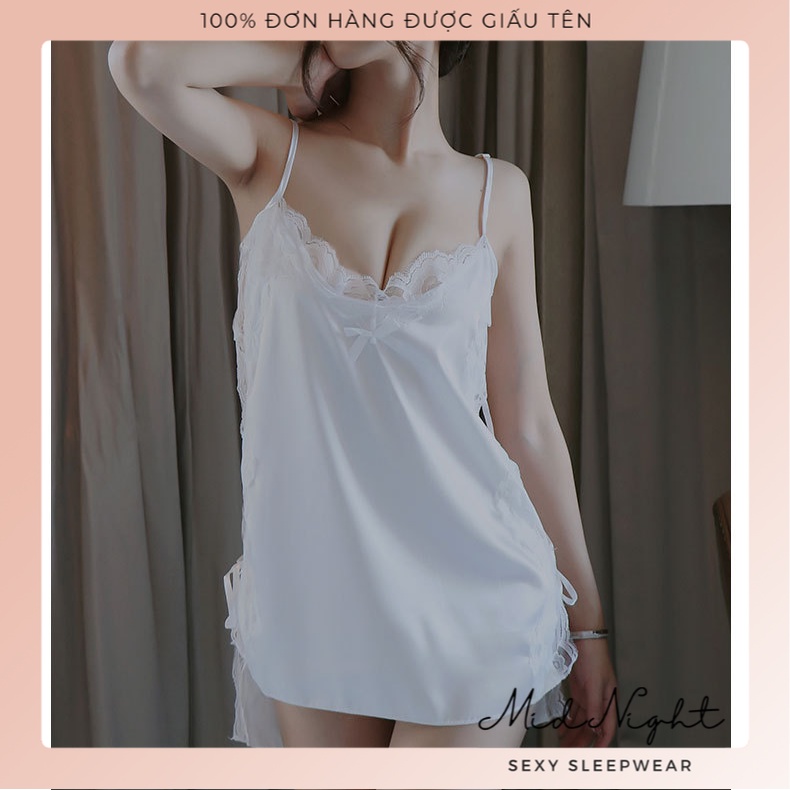 Váy Ngủ Sexy Hở Sườn Quyến Rũ Khiêu Gợi Sang Trọng - Đồ Lót Gợi Cảm Dây Buộc Ren Cám Dỗ Đầy Kích Thích Mid Night Sexy | BigBuy360 - bigbuy360.vn