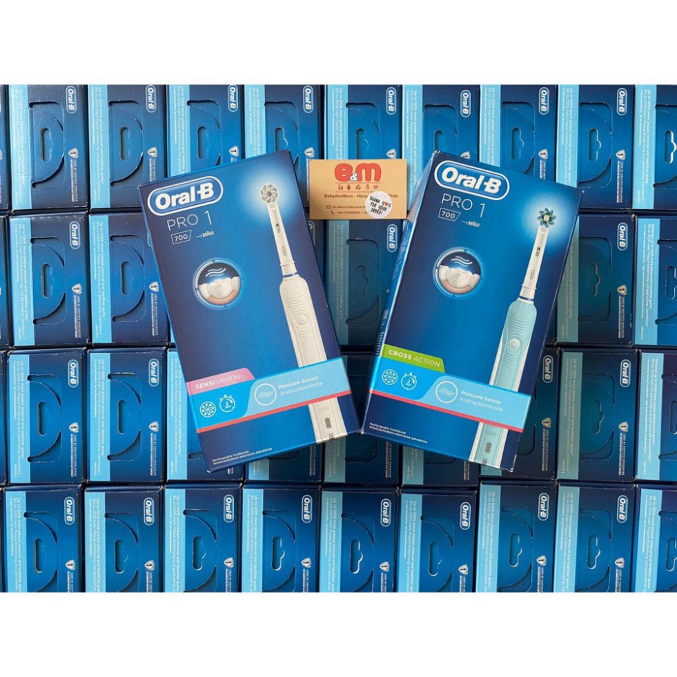 THANH LÝ KHO Bộ bàn chải đánh răng điện Oral b Pro 700 & Pro 600 & Pro 900 - hàng bill Pháp THANH LÝ KHO