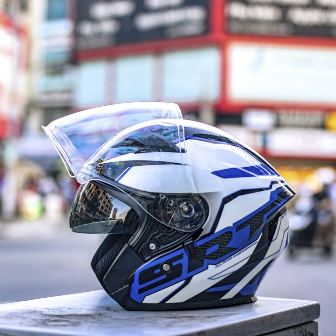 Đổ buôn - Mũ bảo hiểm 3/4 YoHe 878 - 2 kính, mũ phượt. nón bảo hiểm Motor. nón 3/4. nón 2 kính