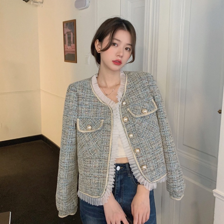 Áo dạ tweed phong cách tiểu thư thu đông 2021_ Hàng order | BigBuy360 - bigbuy360.vn