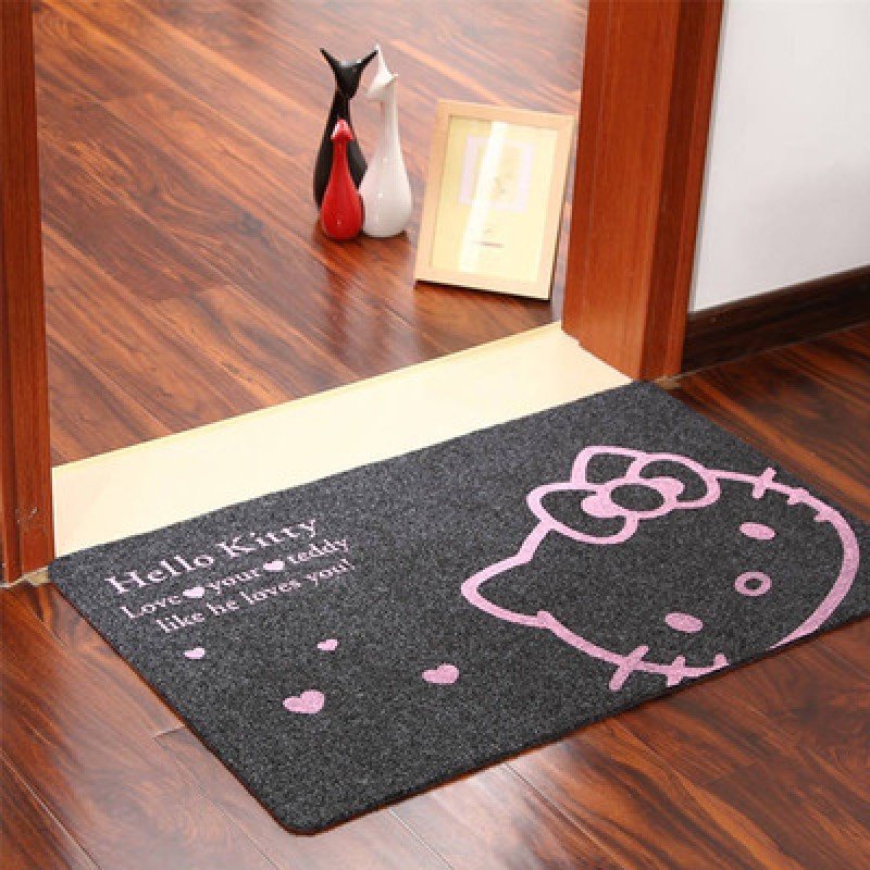 Thảm lau chân mèo Hello kitty cute