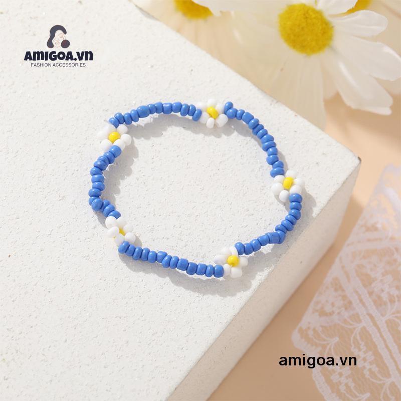 ✨✨Vòng tay hạt cườm hoa cúc hanmade, cherry, cầu vồng, ulzzang pastel vintage