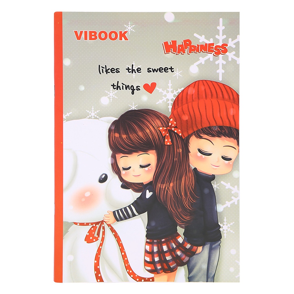 ( 1 Lốc ) Tập Sinh Viên HAPPINESS 200 Trang KT:175x250mm  Độ Dày 80 Gsm ( Vừa) Vibook Camshop