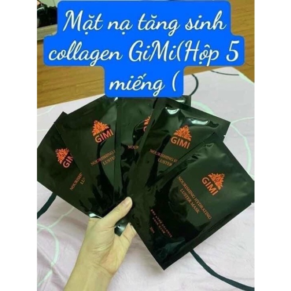1 hộp Mặt nạ Phục hồi Gimi tăng sinh Collageen chính hãng