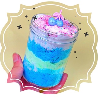 SLIME MÂY THIÊN ĐƯỜNG NHIỆT ĐỚI TƯƠI MÁT 5 TẦNG~ Tropical Paradise thơm mùi bạc hà cực bông và tơi