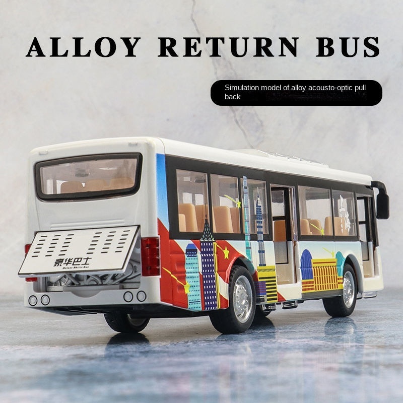 Đặc Biệt⚡Mô Hình Xe Buýt Hai Tầng Bằng Hợp Kim Độc Đáo