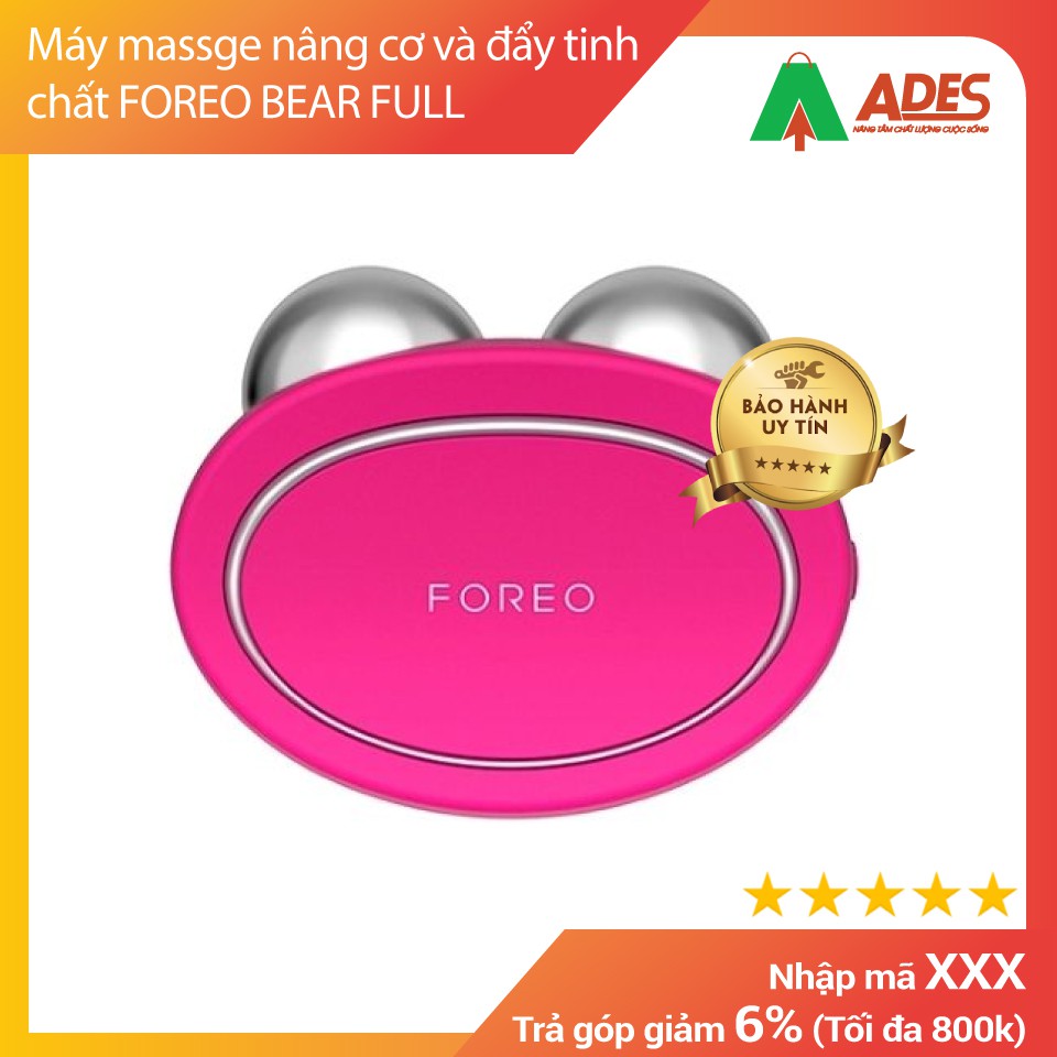 FOREO BEAR FULL - HÀNG CHÍNH HÃNG BẢO HÀNH 24 THÁNG - 1 ĐỔI 1 - Máy massage nâng cơ và đẩy tinh chất dưỡng da