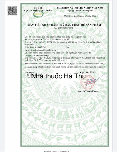 Viên uống Tiền Liệt tuyến - Nam Dược