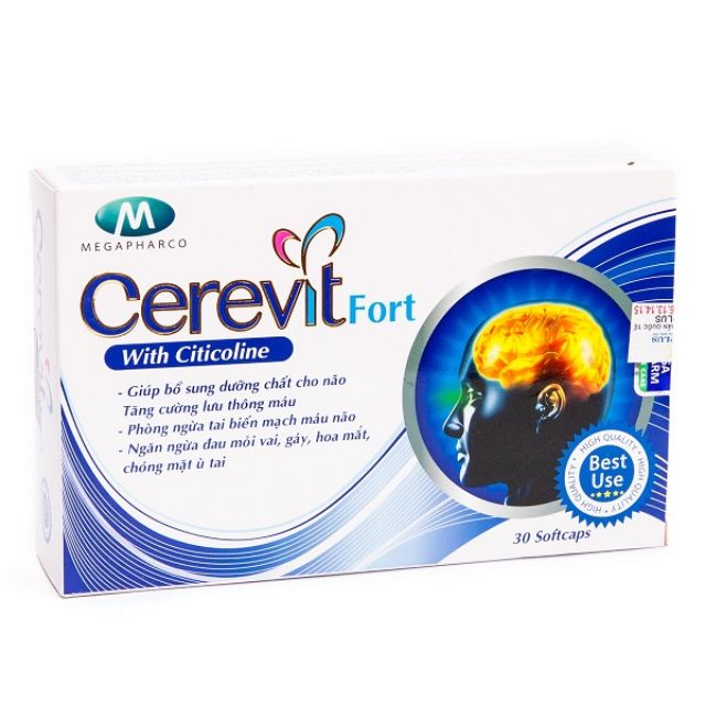 Cerevit Fort - Viên uống Cải thiện trí nhớ, toàn hoàn não